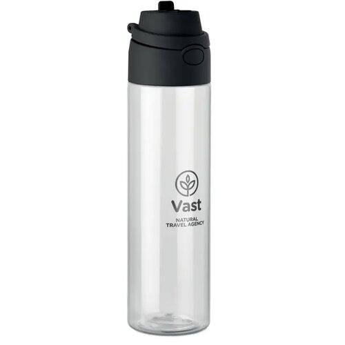 Rpet fles 700ml Toien klar zwart 700 ml