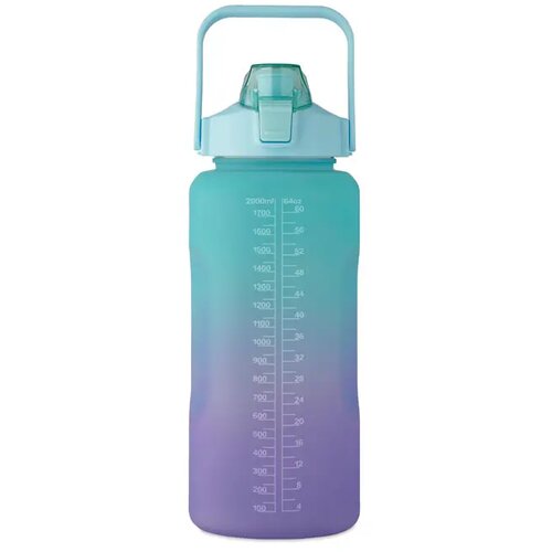 Rpet waterfles 2000ml Activate max turquoise 2000 ml