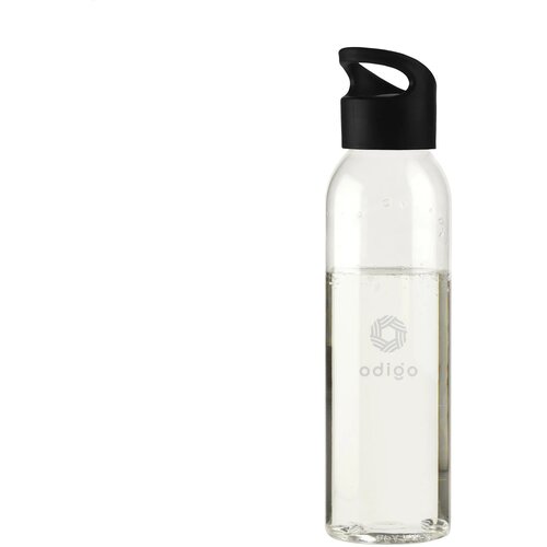 Tritan Kunststof Waterfles (650 Ml) Transparant/Zwart 650 ml