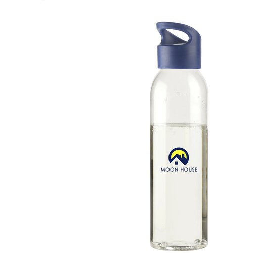 Tritan Kunststof Waterfles (650 Ml) Transparant/Blauw 650 ml