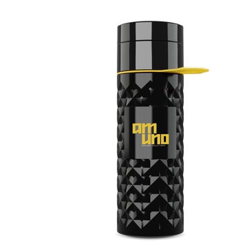 Join The Pipe Nairobi Ring Bottle Black 500Ml Waterfles Donkergroen 500 ml Join The Pipe Nairobi Ring Bottle Black 500Ml Waterfles Donkergroen 500 ml
