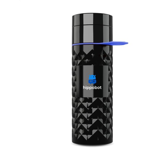 Join The Pipe Nairobi Ring Bottle Black 500Ml Waterfles Zwart/Blauw 500 ml