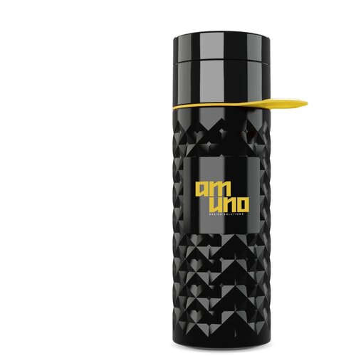 Join The Pipe Nairobi Ring Bottle Black 500Ml Waterfles Zwart/Geel 500 ml