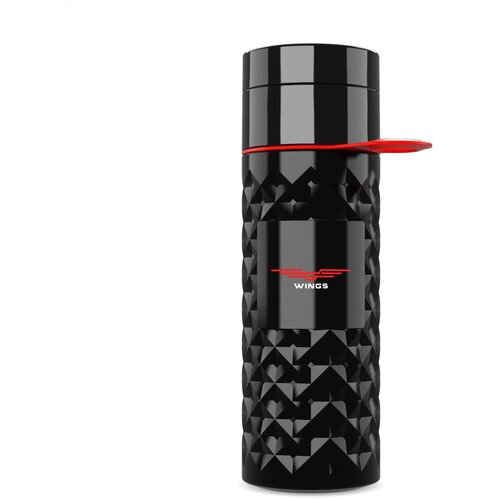 Join The Pipe Nairobi Ring Bottle Black 500Ml Waterfles Zwart/Rood 500 ml