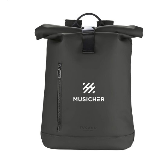 Tucano Gommo Rolltop Backpack 15,6 Inch Handbagage Zwart