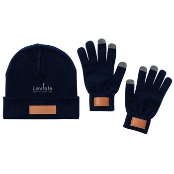 Prasan Muts En Handschoenen Set Donker Blauw Prasan Muts En Handschoenen Set Donker Blauw