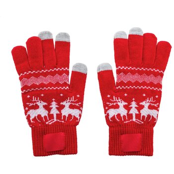 Skandihand Kerst Touchscreen Handschoenen Rood Skandihand Kerst Touchscreen Handschoenen Rood