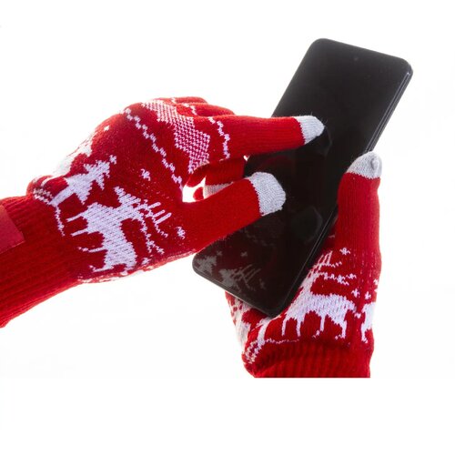 Skandihand Kerst Touchscreen Handschoenen Rood