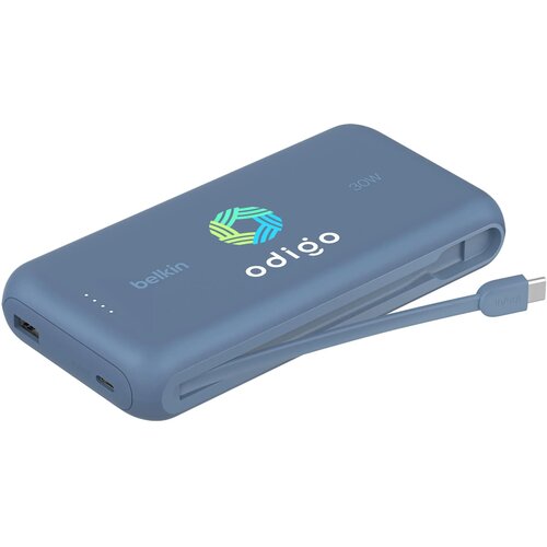 Belkin Boostcharge Powerbank 20K Integrated Cable Blauw