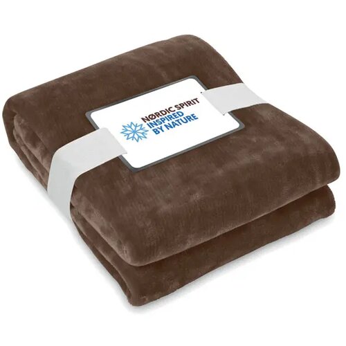Rpet fleecedeken 280gr/m² Logan chocolade