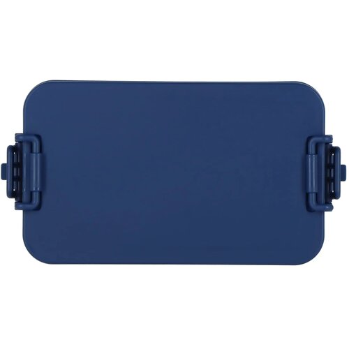 Dubbellaagse Lunchbox met Bestek donkerblauw