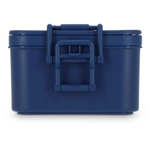 Dubbellaagse Lunchbox met Bestek donkerblauw