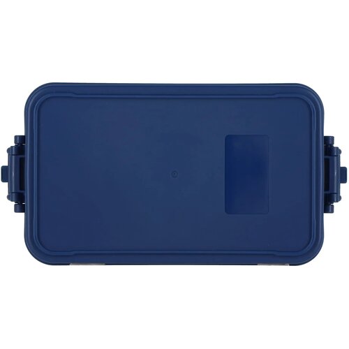Dubbellaagse Lunchbox met Bestek donkerblauw