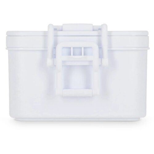 Dubbellaagse Lunchbox met Bestek wit