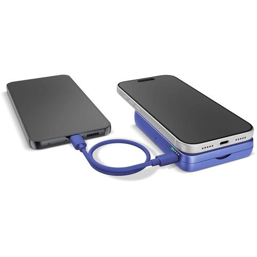 Fresh 'n Rebel Draadloze Powerbank 10000mAh Geschikt voor MagSafe blauw 10.000 mAh