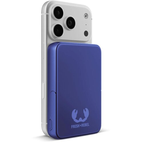 Fresh 'n Rebel Draadloze Powerbank 10000mAh Geschikt voor MagSafe blauw 10.000 mAh