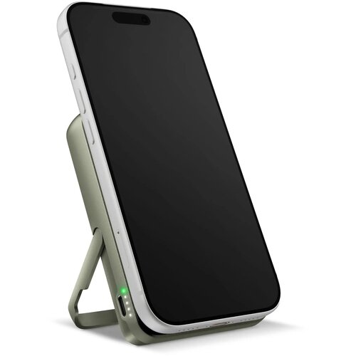 Fresh 'n Rebel Draadloze Powerbank 10000mAh Geschikt voor MagSafe dried green 10.000 mAh