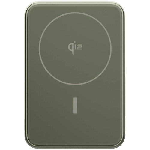 Fresh 'n Rebel Draadloze Powerbank 10000mAh Geschikt voor MagSafe dried green 10.000 mAh