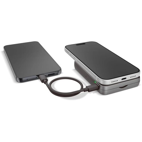 Fresh 'n Rebel Draadloze Powerbank 10000mAh Geschikt voor MagSafe donker grijs 10.000 mAh