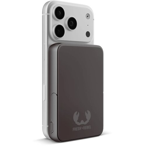 Fresh 'n Rebel Draadloze Powerbank 10000mAh Geschikt voor MagSafe donker grijs 10.000 mAh