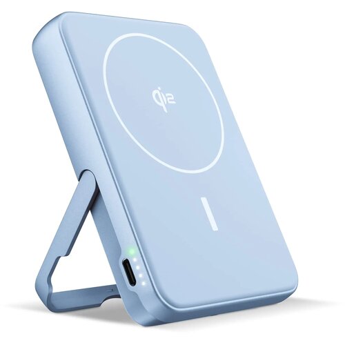 Fresh 'n Rebel Draadloze Powerbank 10000mAh Geschikt voor MagSafe lichtblauw 10.000 mAh