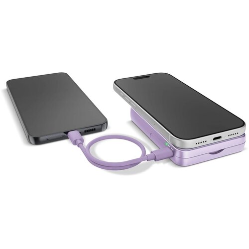 Fresh 'n Rebel Draadloze Powerbank 10000mAh Geschikt voor MagSafe lila 10.000 mAh