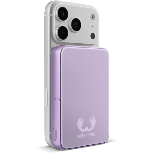 Fresh 'n Rebel Draadloze Powerbank 10000mAh Geschikt voor MagSafe lila 10.000 mAh