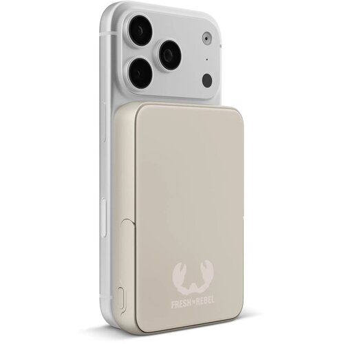 Fresh 'n Rebel Draadloze Powerbank 10000mAh Geschikt voor MagSafe beige 10.000 mAh