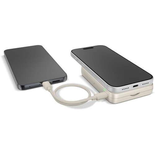 Fresh 'n Rebel Draadloze Powerbank 10000mAh Geschikt voor MagSafe beige 10.000 mAh