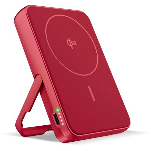 Fresh 'n Rebel Draadloze Powerbank 10000mAh Geschikt voor MagSafe rood 10.000 mAh