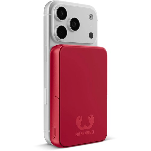 Fresh 'n Rebel Draadloze Powerbank 10000mAh Geschikt voor MagSafe rood 10.000 mAh