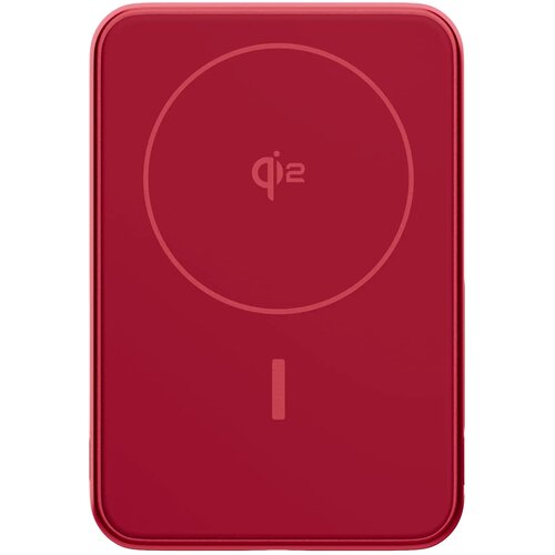 Fresh 'n Rebel Draadloze Powerbank 10000mAh Geschikt voor MagSafe rood 10.000 mAh