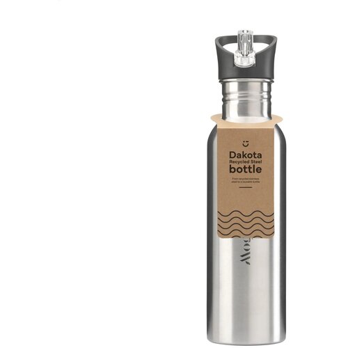 Dakota Rcs Recycled Steel Bottle 750 Ml Zilver