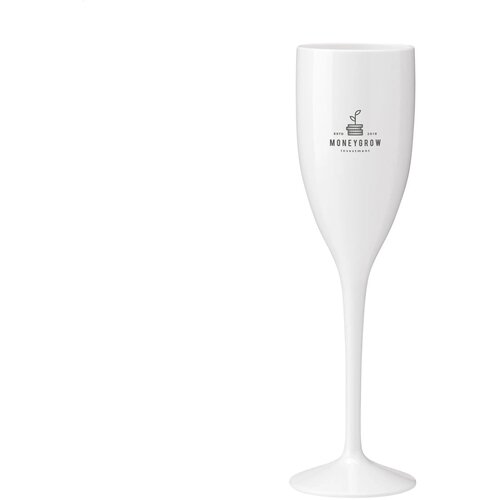 Lunaire Herbruikbaar Kunststof Champagneglas 150 Ml Wit