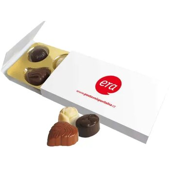 4 Belgische bonbons van fijnste Barry Callebaut chocolade custom made 4 Belgische bonbons van fijnste Barry Callebaut chocolade custom made
