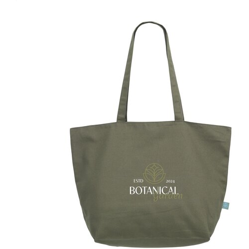 Organic Canvas Pro Shopper (320 G/M²) Tas Olijfgroen