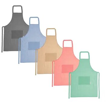 AROLA schort van gerecycled katoen ecru AROLA schort van gerecycled katoen ecru