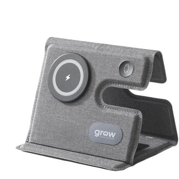 Triplo Rcs Wireless Charging Station Oplader Grijs Triplo Rcs Wireless Charging Station Oplader Grijs