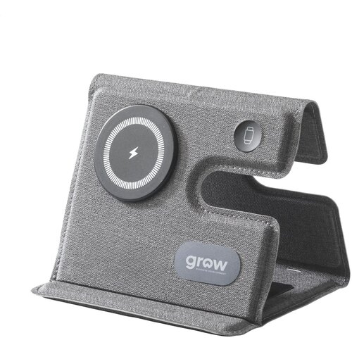 Triplo Rcs Wireless Charging Station Oplader Grijs