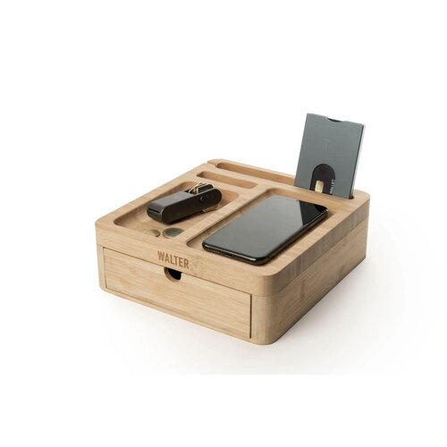 Walter Bamboo Big Dock 15W Organizer En Oplader