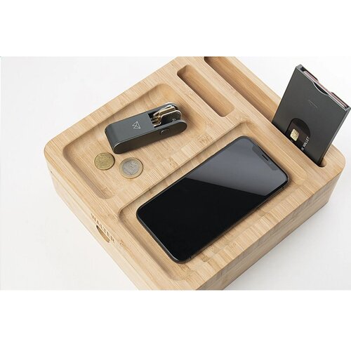 Walter Bamboo Big Dock 15W Organizer En Oplader