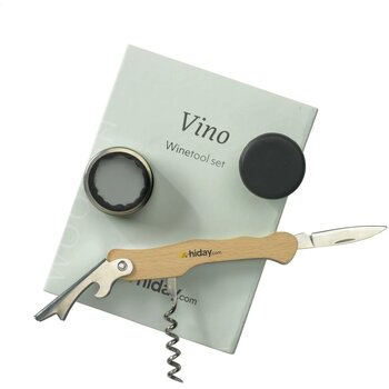 Wooosh Vino Winetool Set Houtbruin