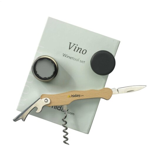 Wooosh Vino Winetool Set Houtbruin
