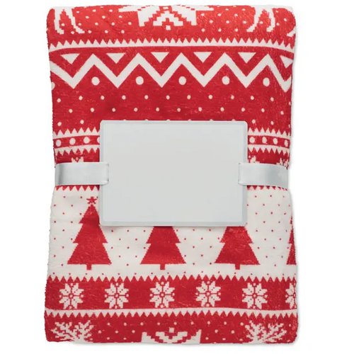 Rpet-fleecedeken 190gr/m² Tosti rood