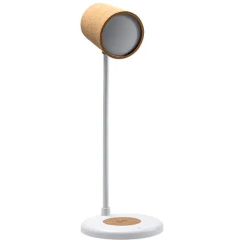 DRAVIS lamp met oplader en luidspreker wit