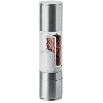 2-in-1 zout- en pepermolen Molin zilver 2-in-1 zout- en pepermolen Molin zilver
