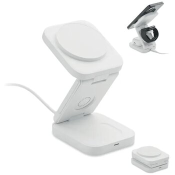 3-in-1 opvouwbaar laadstation Satelit wit 3-in-1 opvouwbaar laadstation Satelit wit