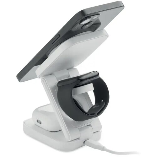 3-in-1 opvouwbaar laadstation Satelit wit
