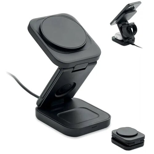 3-in-1 opvouwbaar laadstation Satelit zwart