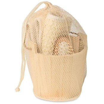 Badcadeauset in houten emmer Selfcare hout Badcadeauset in houten emmer Selfcare hout
